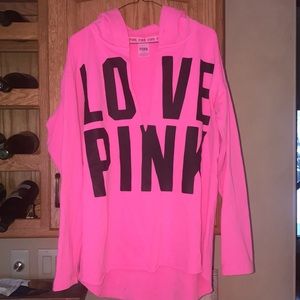 Victoria's Secret hooded vneck high low sweatshirt